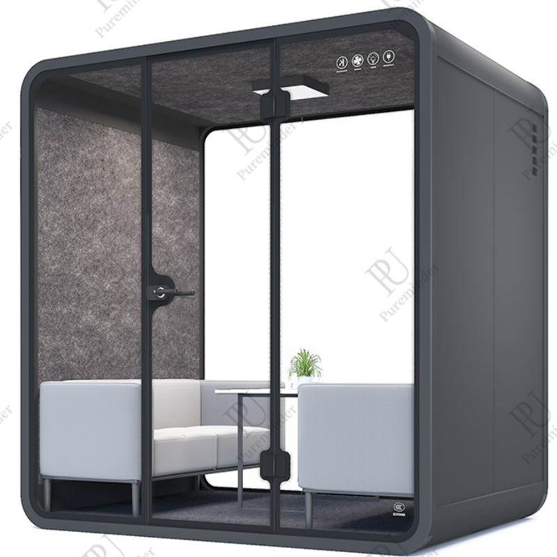 Live Webcasting Pod Akoestische Kamer Telefoon Commerciële draagbare Geluiddichte cabine Vergaderingsbureau Pod te koop