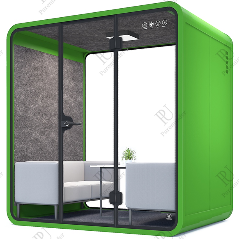 Live Webcasting Pod Akoestische Kamer Telefoon Commerciële draagbare Geluiddichte cabine Vergaderingsbureau Pod te koop