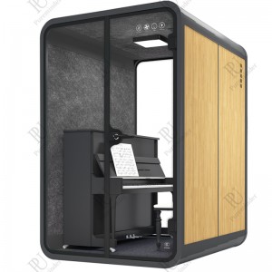 Beweegbare Draagbare Studio Thuis Staal Akoestische Bureaus Stoel Kantoor Geluiddichte Pods Kantoor Telefoon Booth Indoor Werk Vergadering Modulair