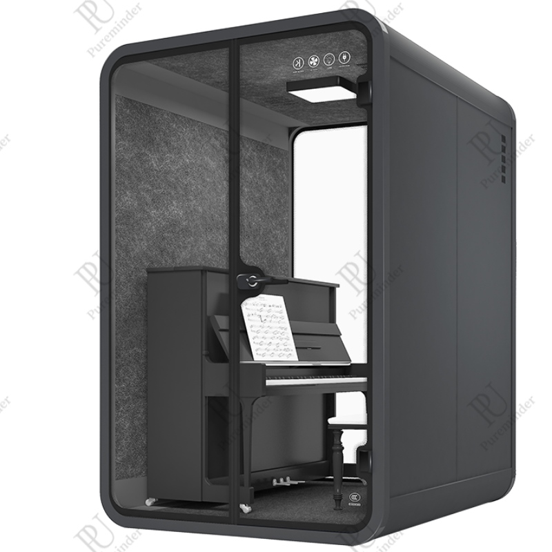 Beweegbare Draagbare Studio Thuis Staal Akoestische Bureaus Stoel Kantoor Geluiddichte Pods Kantoor Telefoon Booth Indoor Werk Vergadering Modulair