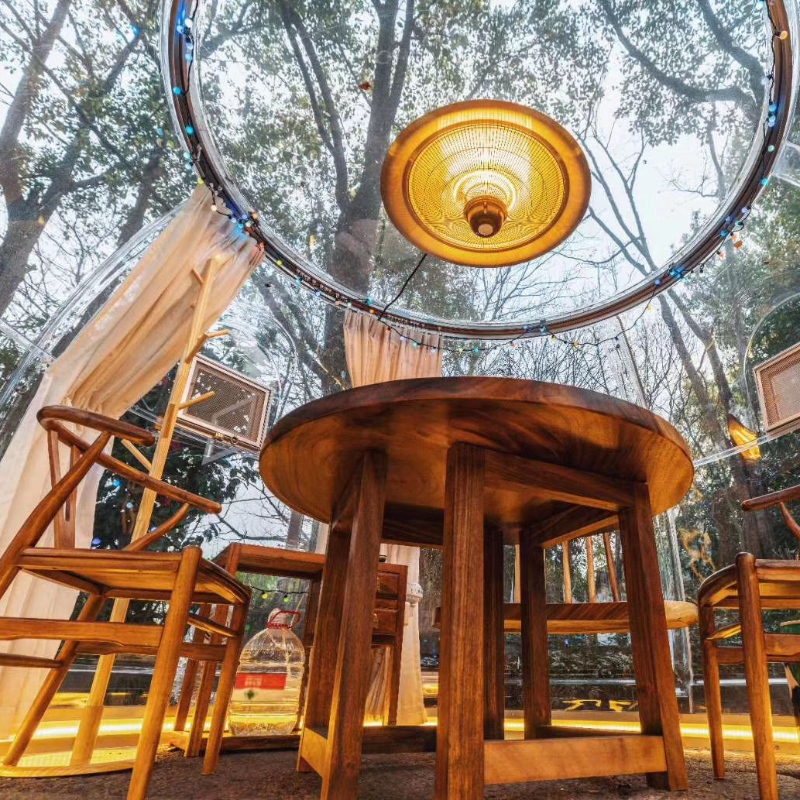 3.0 Meters Transparante koepeltent geodesische openluchtcamping koepeltent voor resort hotel, Camping, Openluchtactiviteiten