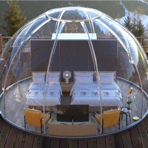 6 Meters Luxe Transparante koepeltent geodesische openluchtcamping koepeltent voor resort hotel, Camping, Openluchtactiviteiten