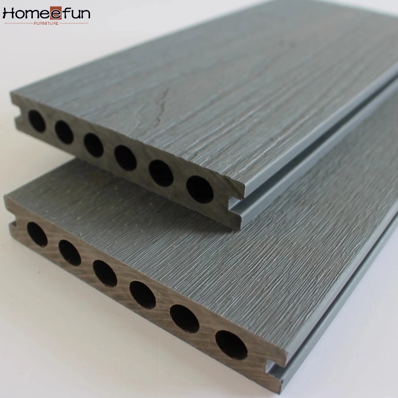 2022 nieuwe 3D WPC Decking Houten Plastic Samengestelde PE Outdoor holle stevige Decking Vloeren Antiseptisch