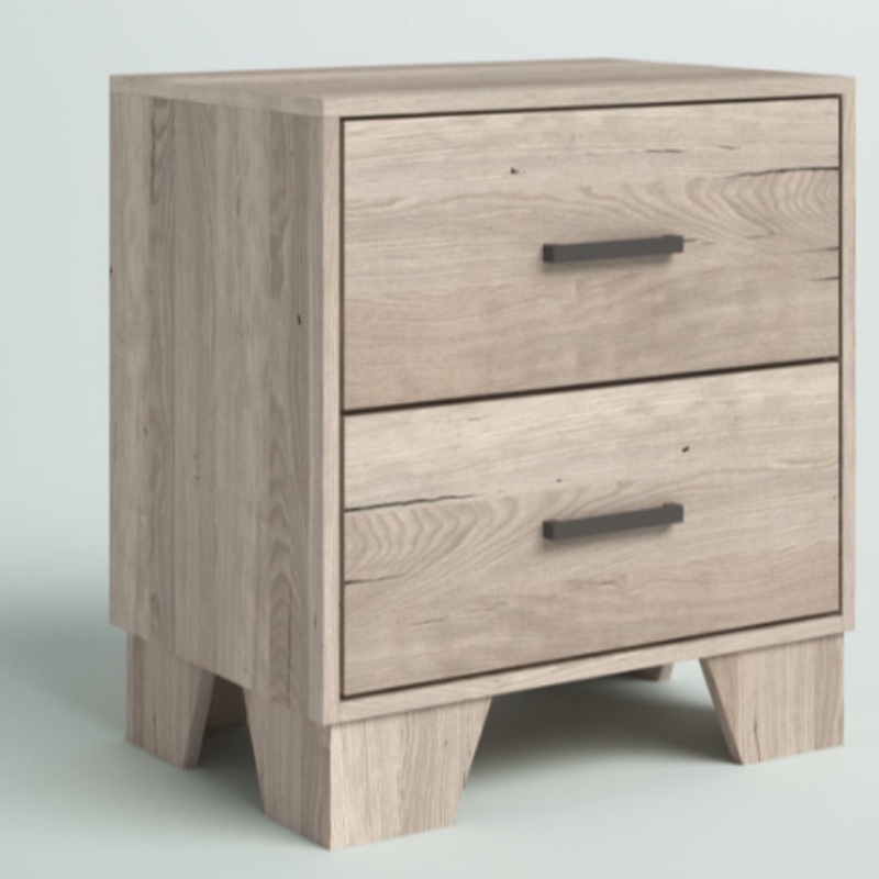 Moderne Luxe Slaapkamer Meubilair 3-lade rotan en houten nachtkastje met lades