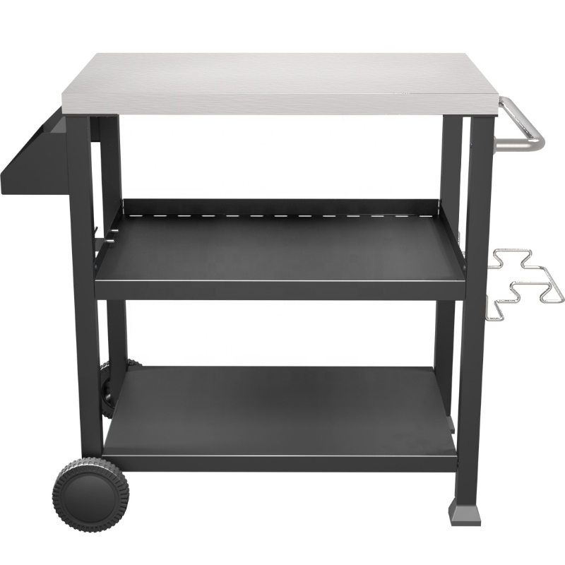 Multifunctionele Verwijderbare Keuken Plank Organizer Opslagrek Keuken werktafel 2Pcs 6 Inch PE Wielen