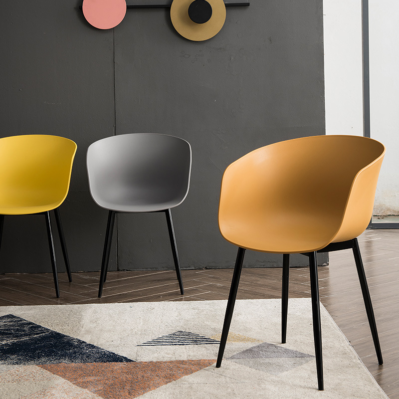 Moderne Italiaanse Franse Stijl Hoge Kwaliteit Plastic Pp Shell Keuken Eetkamer Plastic Stoel Voor Eetkamer