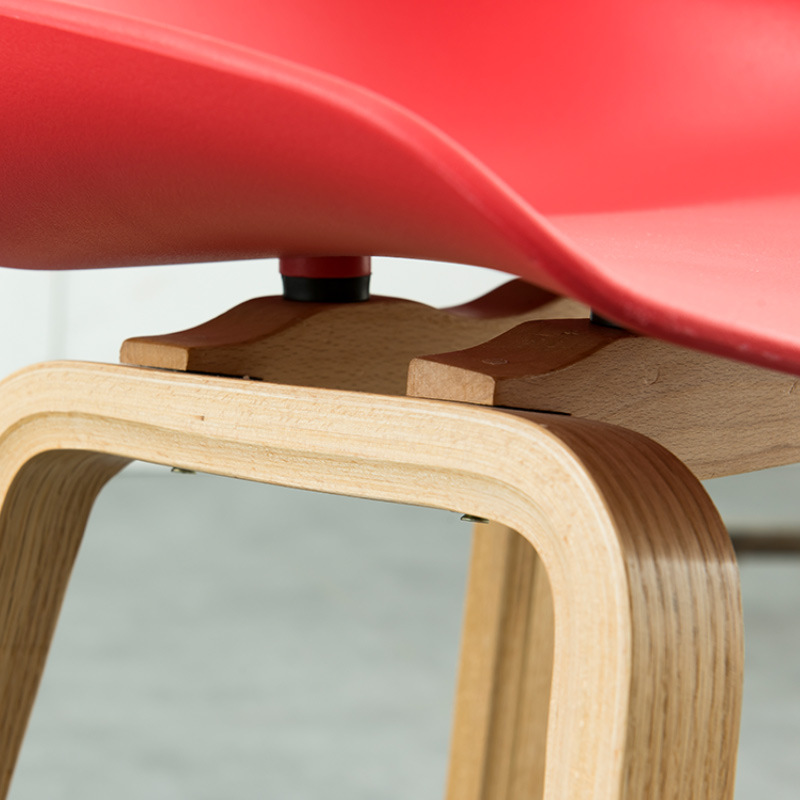 Moderne club restaurantbar High stoel Diningstoel kleurrijke plastic stoffen caféstoelen