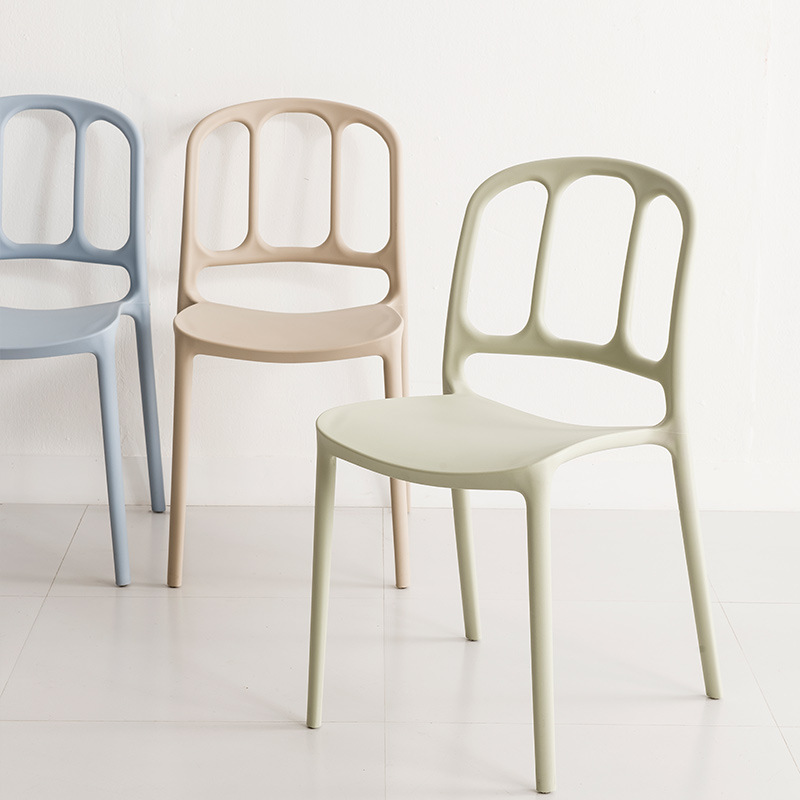 Modern Outdoor Cafe Stoelen Restaurant eetkamerstoel hoogwaardige stapelbare lounge plastic stoel