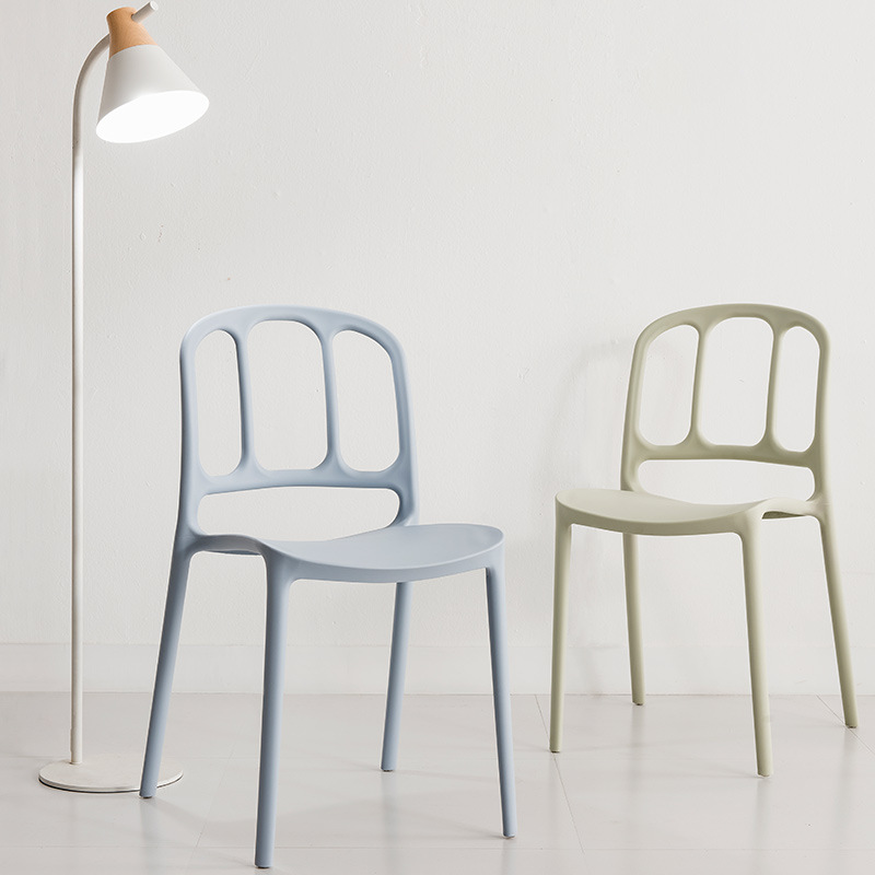 Modern Outdoor Cafe Stoelen Restaurant eetkamerstoel hoogwaardige stapelbare lounge plastic stoel