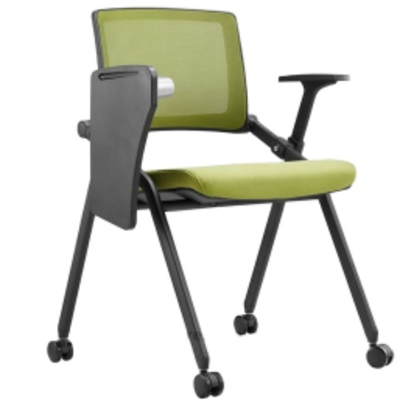 2022 Comfortabele plastic studentenschool trainingsstoelen met schrijftabletarm ergonomische stoel